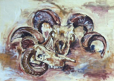 Stilleben, ca. 40 x 50 cm, Tempera